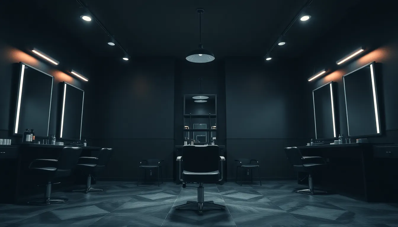 美容室でカウンセリングを受ける若い男性