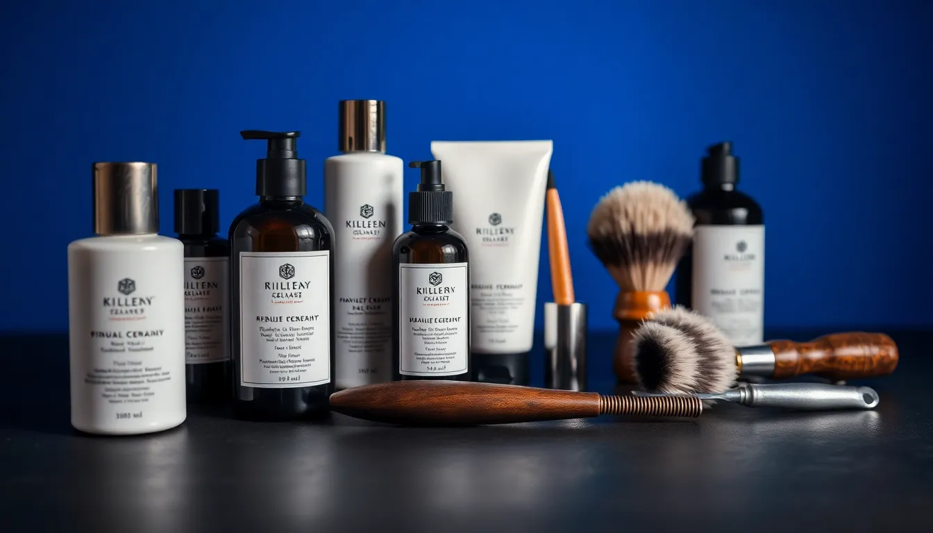 落ち着いたカフェで自信を持って微笑む40代男性