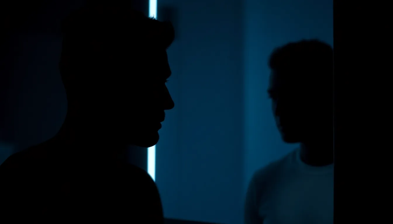 美容室でスタイリストと真剣に相談する40代男性