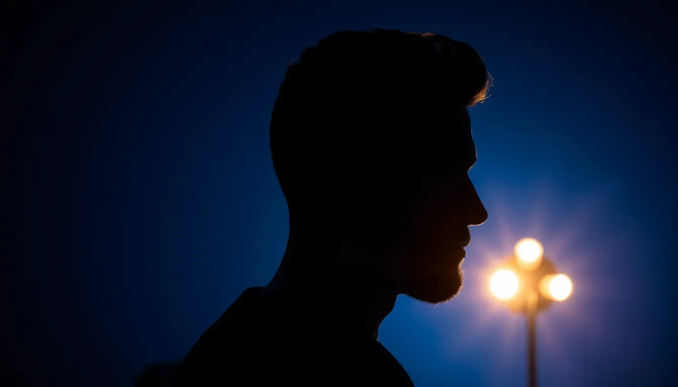 カフェで家計簿や予算を計画する男性