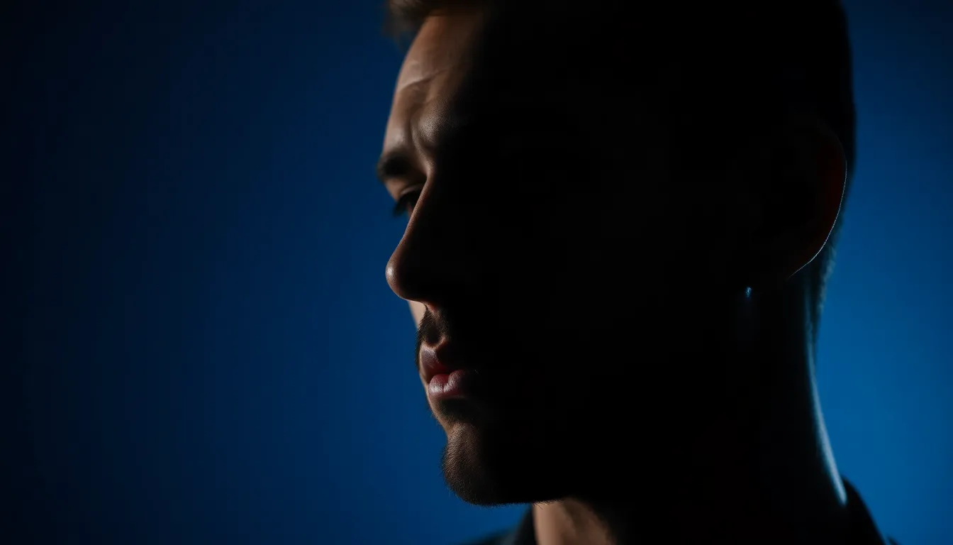 美容室でスタイリングを受ける男性の横顔