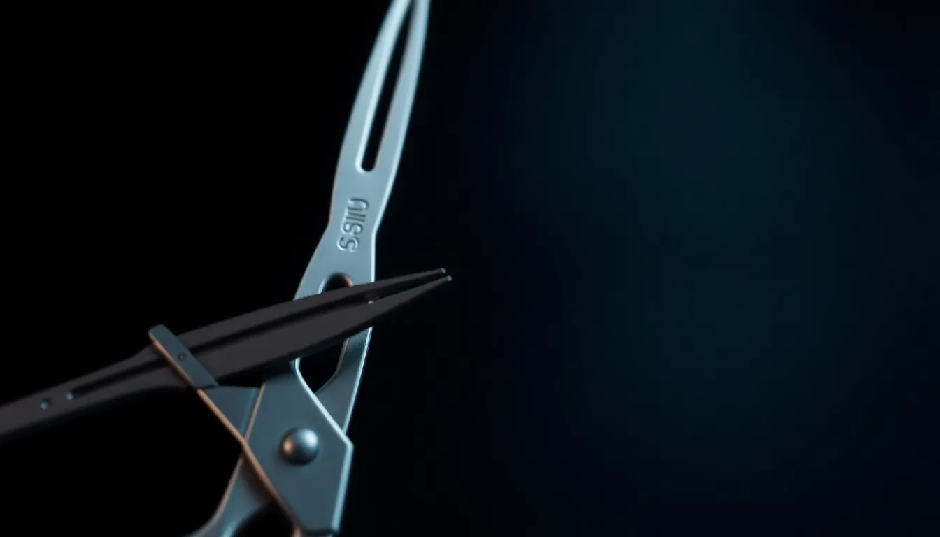 鏡で自分の顔の輪郭を真剣に確認する男性