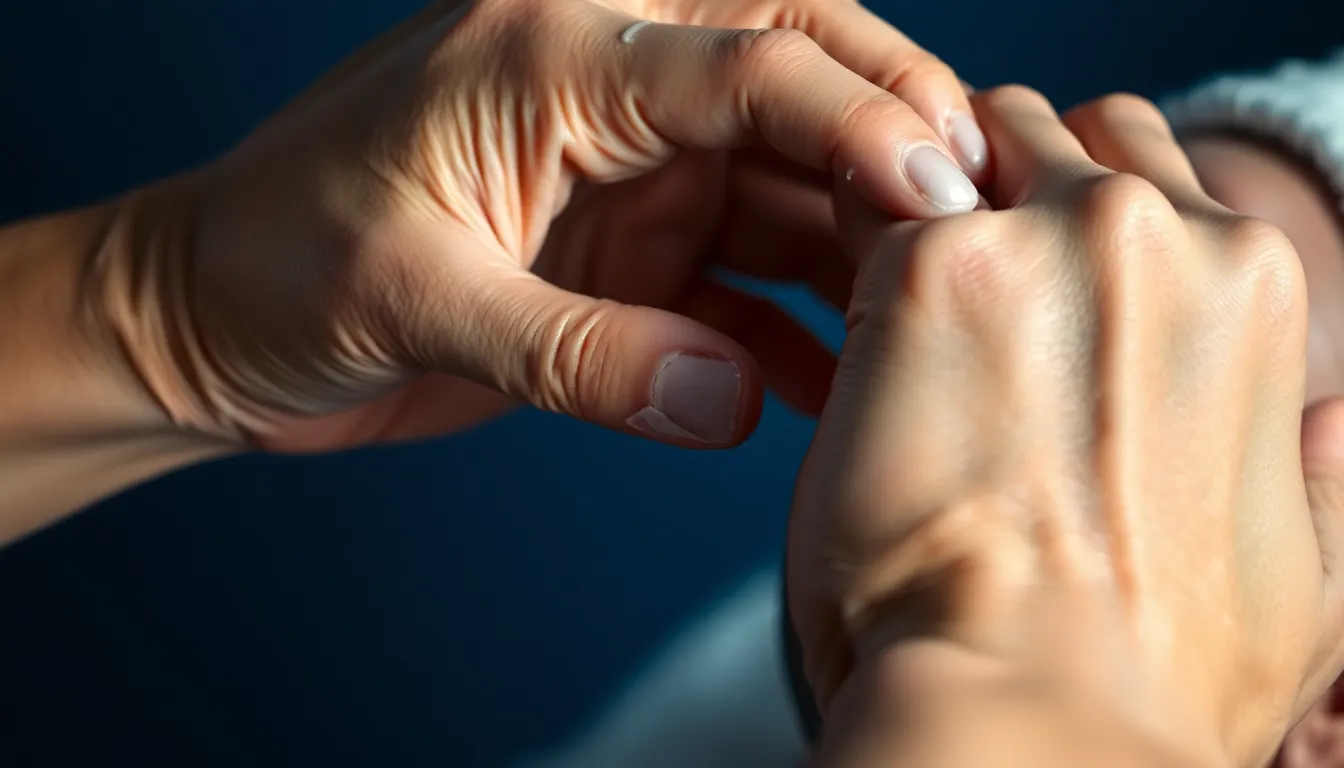 デート前に鏡で身だしなみを確認する男性