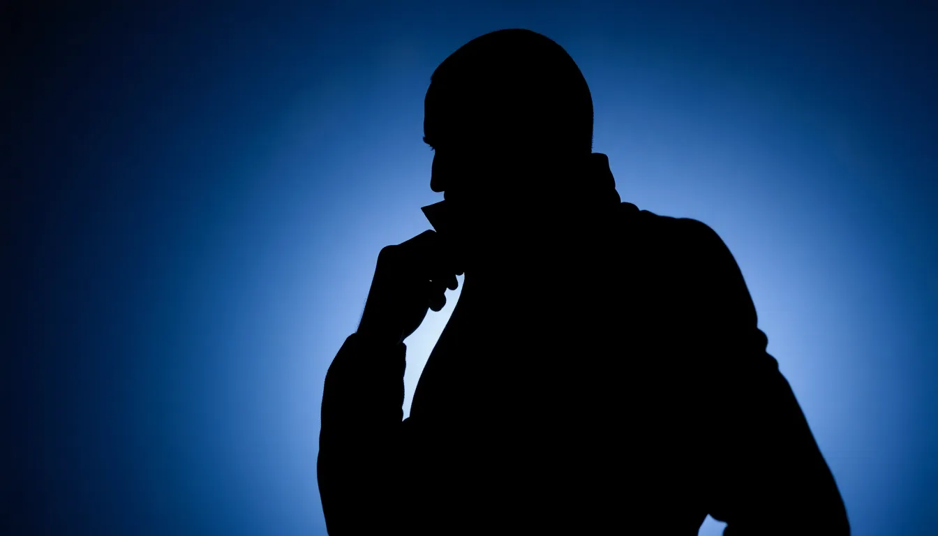 新しい服を鏡の前で合わせ、自分の変化に驚く自信に満ちた男性