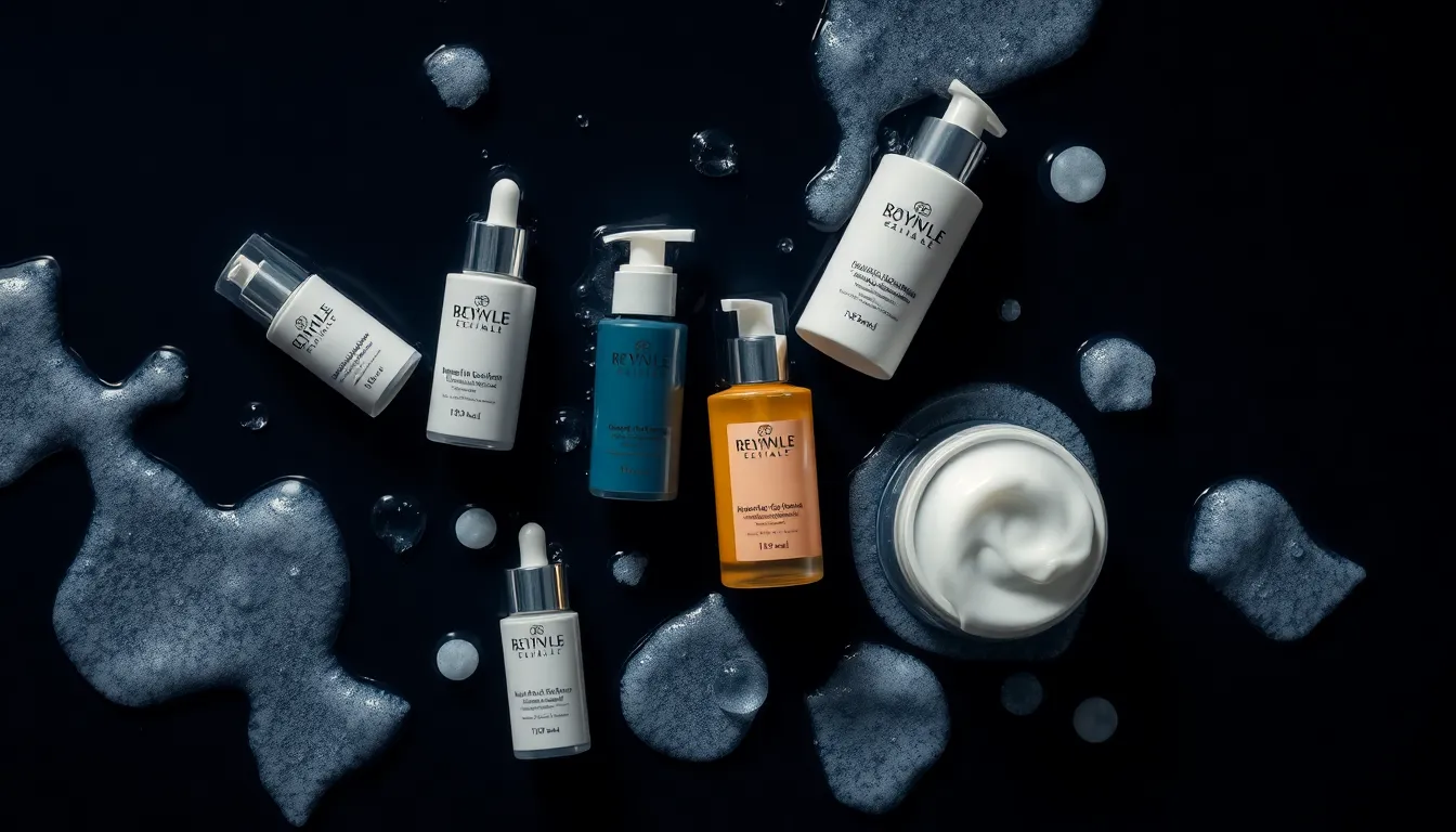 洗面台で泡を見つめる男性