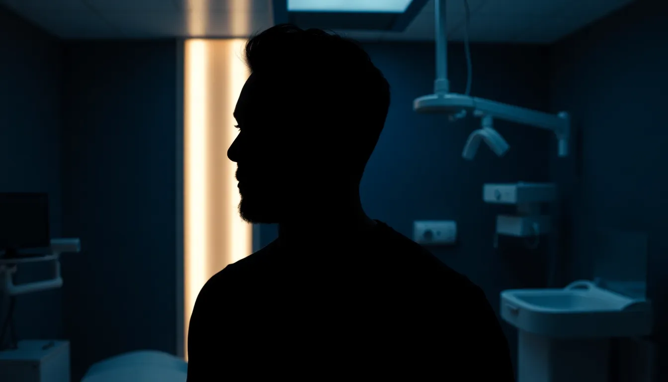 カウンセリングを受ける男性の様子