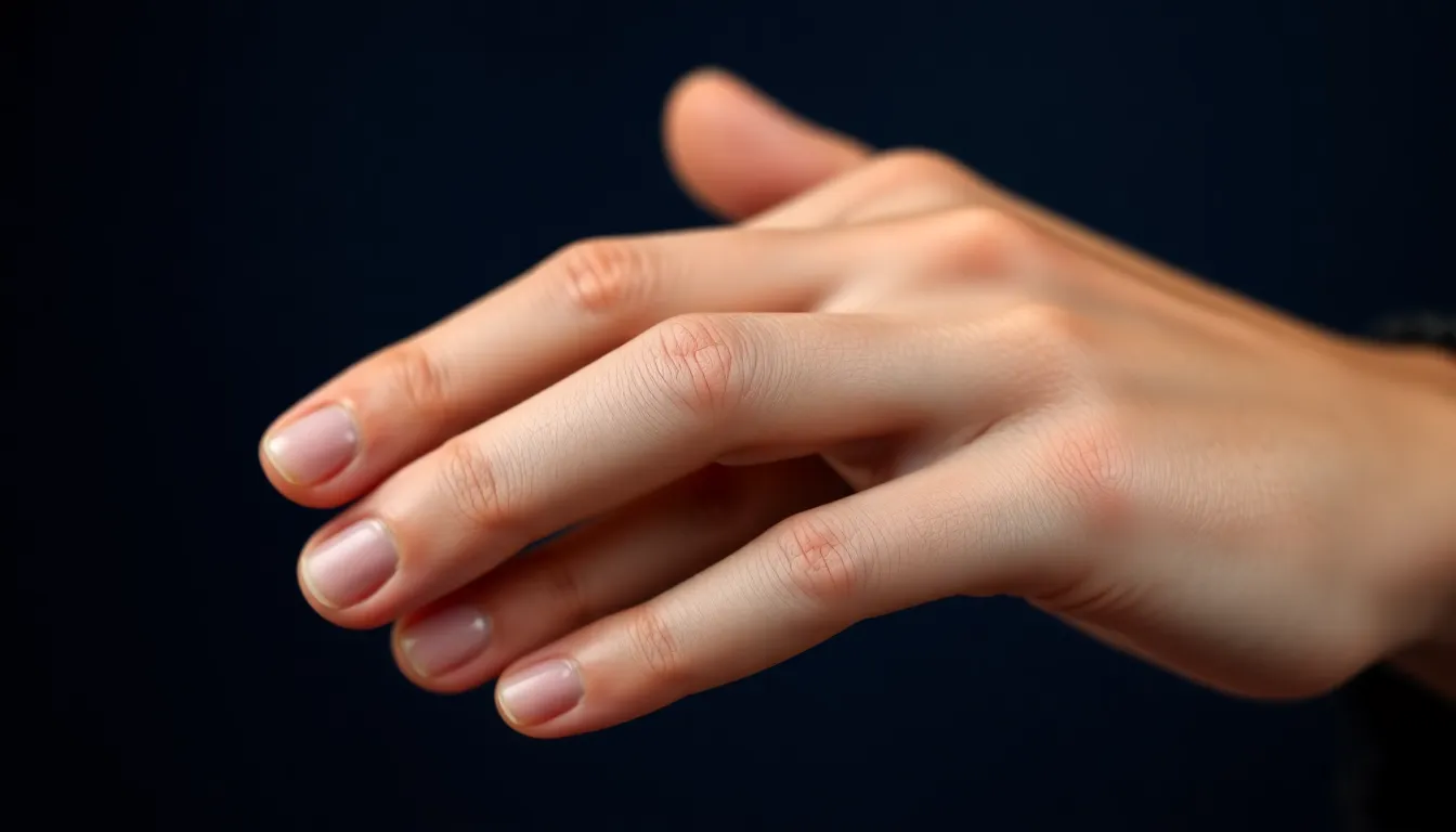 手入れされた清潔な手元を持つ男性