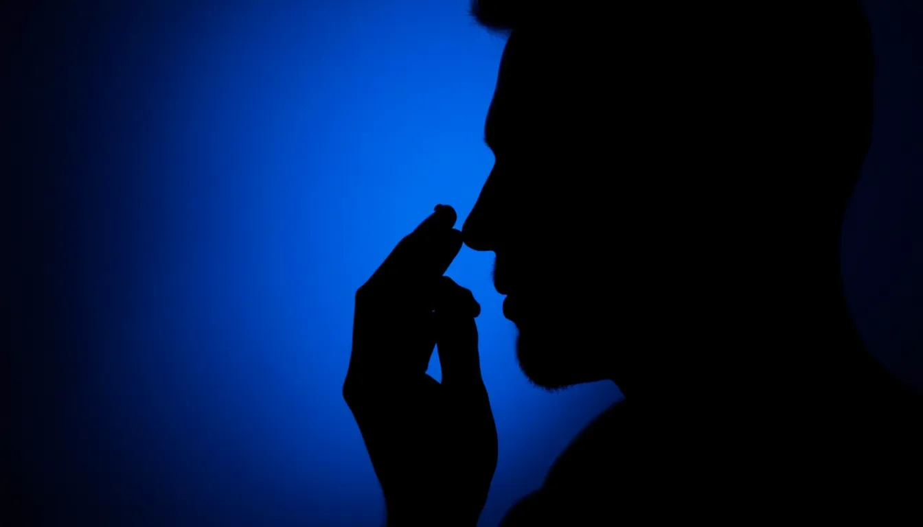 日焼け止めのボトルを手に取る洗練された男性