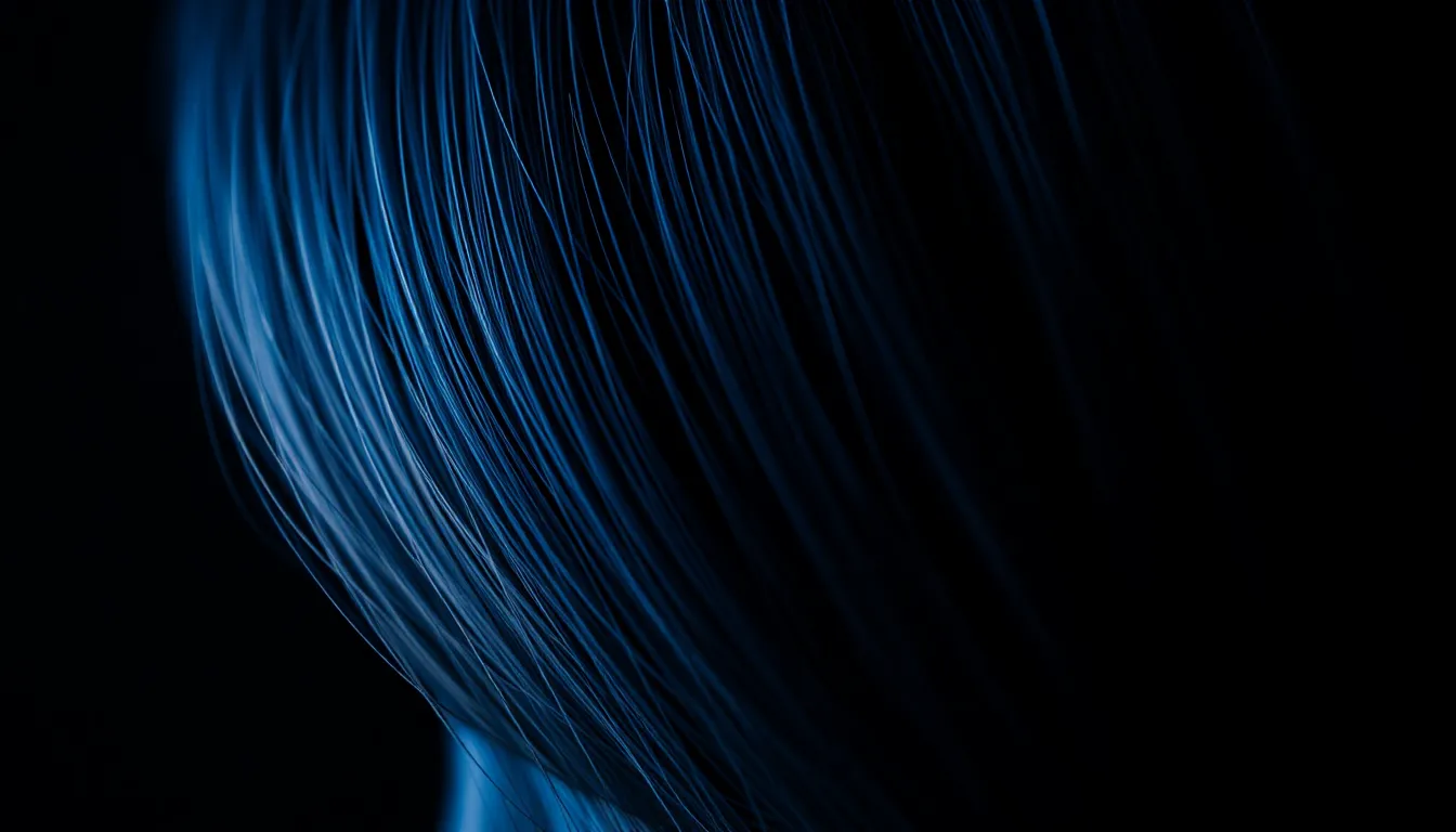 美容室で鏡を見る男性