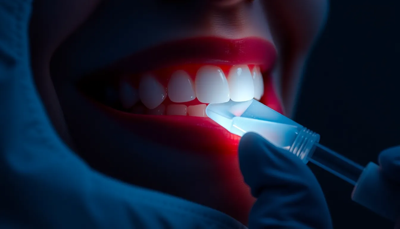 ホワイトニングの薬剤とライトの比較