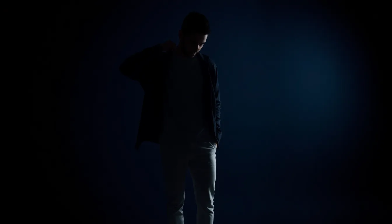 黒のスラックスと黒の靴を繋げた脚長のシルエット