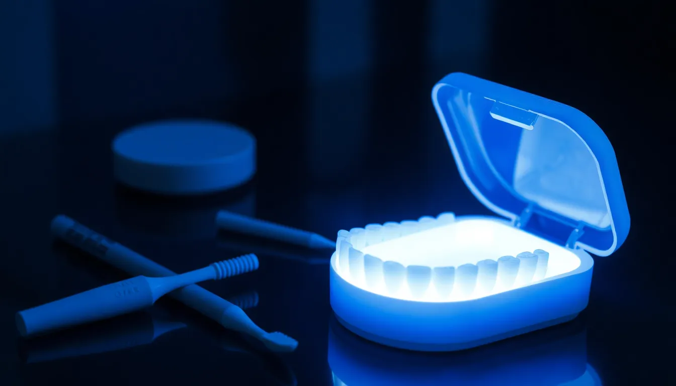 自信を持って笑う男性の口元